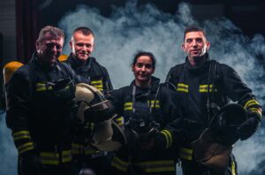 A group of firefighters - Enhancing Well-Being Through Collaboration and Data