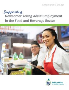 Supporting Newcomer Young Adults Research Summary Report Cover